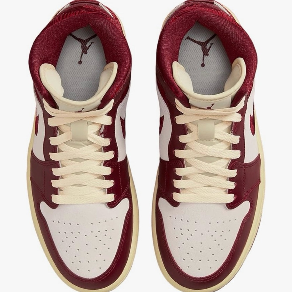 Limited edition Nike Jordans. Burgundy Lotus and White colours. Viral women’s.